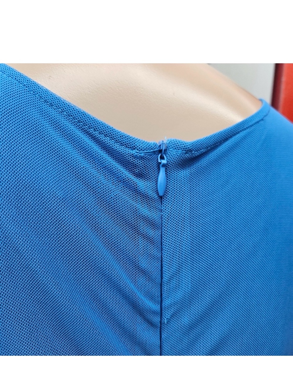 NWT House of Harlow 1960 Royal Blue Ruched Sleeveless Midi Dress L - Picture 13 of 14